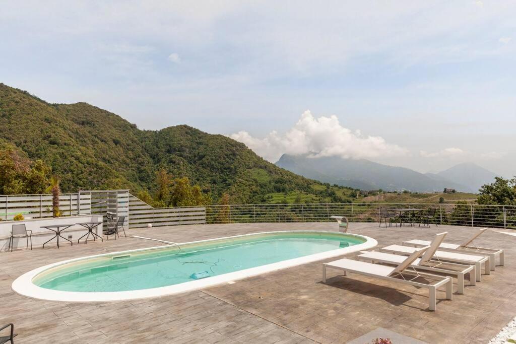 Tenuta Croce Appartamento Karol-Piscina-Vista Mare Salerno Buitenkant foto