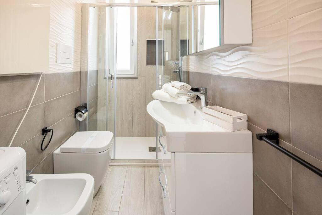 Tenuta Croce Appartamento Karol-Piscina-Vista Mare Salerno Buitenkant foto