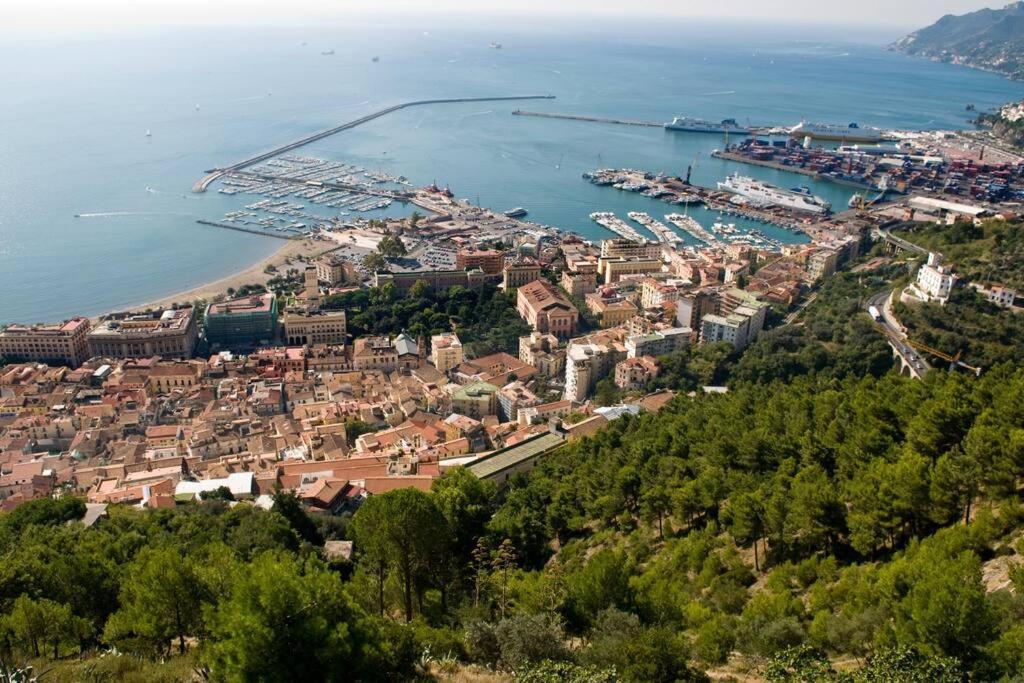 Tenuta Croce Appartamento Karol-Piscina-Vista Mare Salerno Buitenkant foto